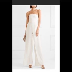 Red Halston Heritage Evening Collection Jumpsuit